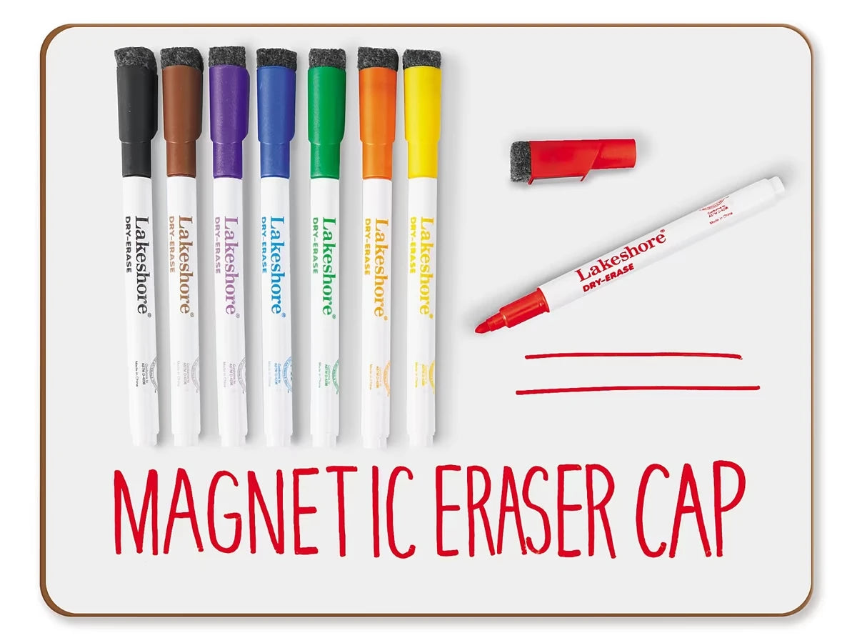 Magnetic Write & Wipe Markers with Eraser Caps - US 2238