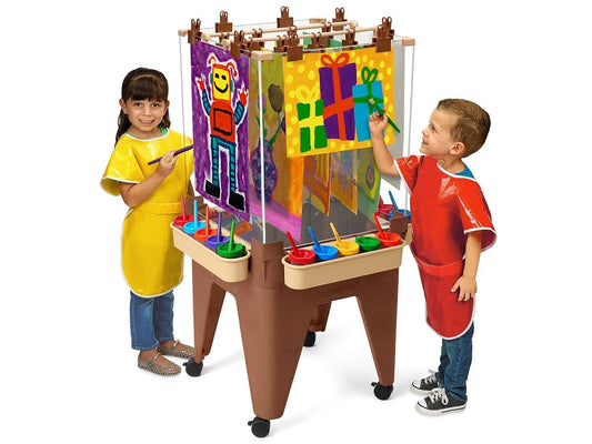 Indoor/Outdoor Painting Center for 4 - Natural Colors - US 2720
