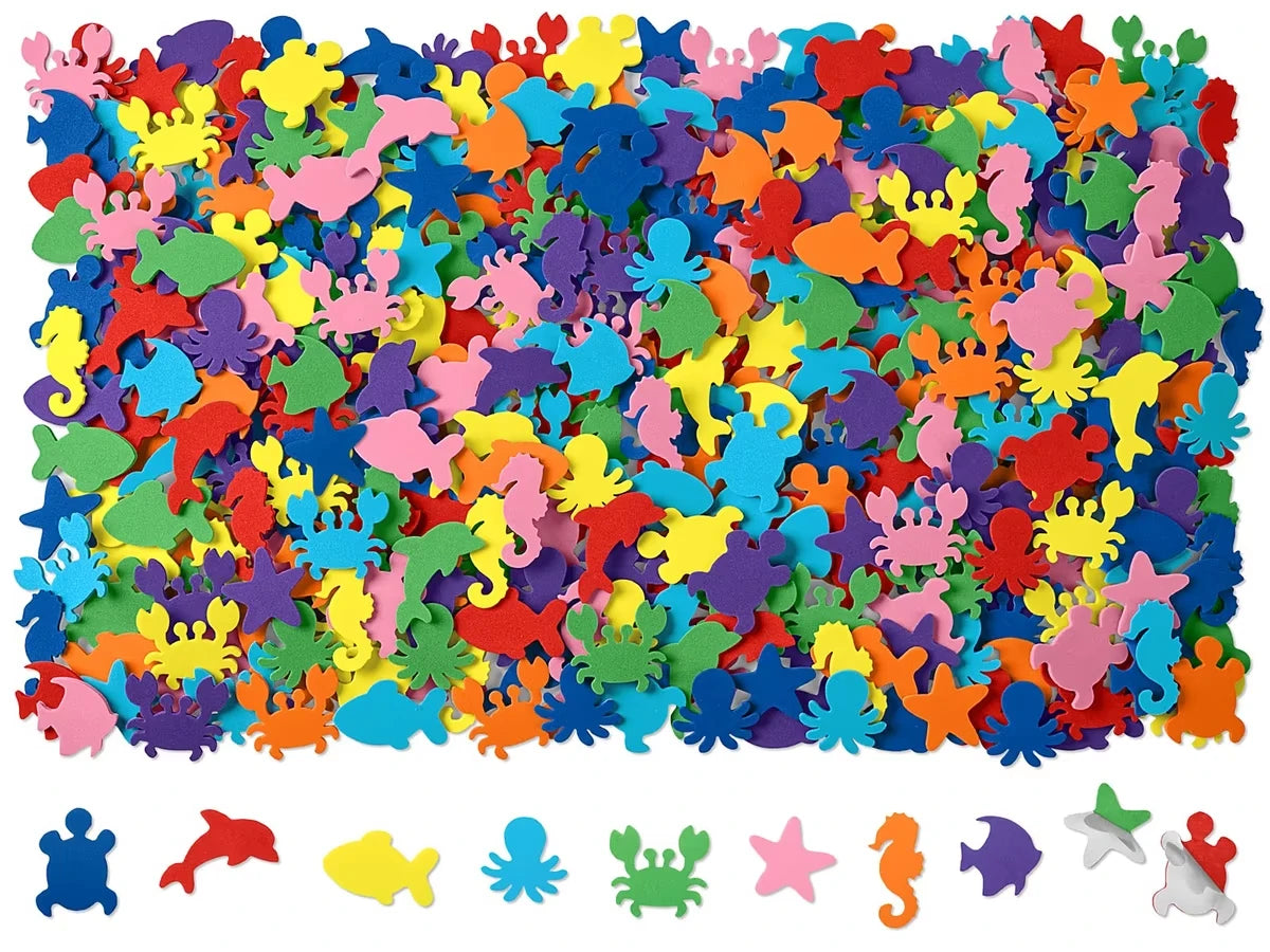 Peel & Stick Foam Sea Animals - US 6223