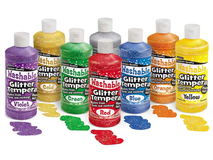 Washable Glitter Tempera Paint - Pint - US 5770