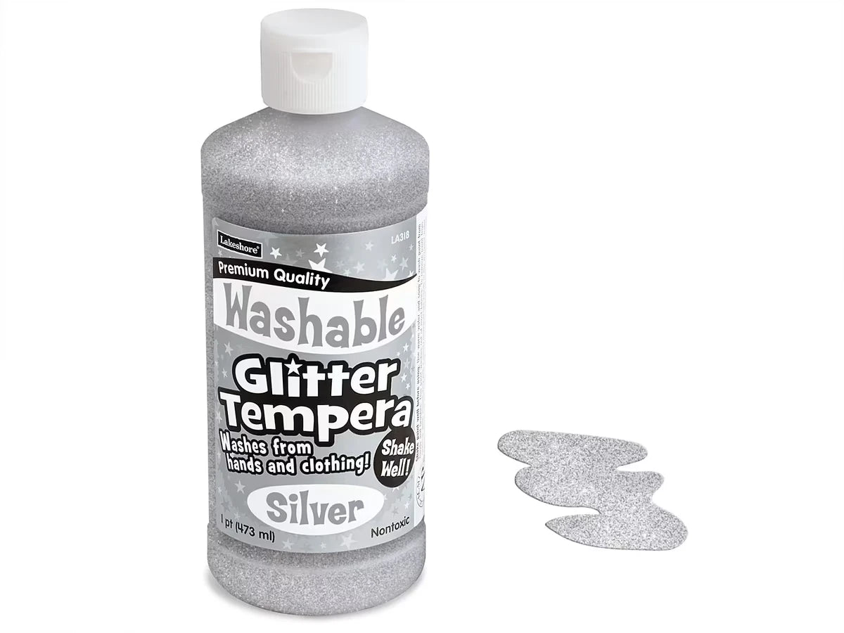 Washable Glitter Tempera Paint - Pint - US 5770
