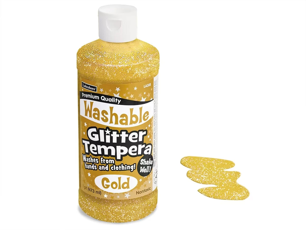 Washable Glitter Tempera Paint - Pint - US 5770