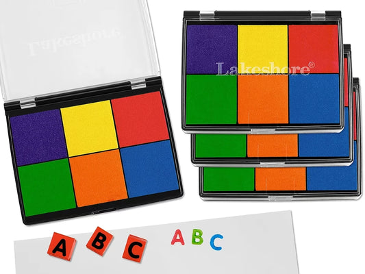 Washable 6-Color Color Stamp Pad - US 6457