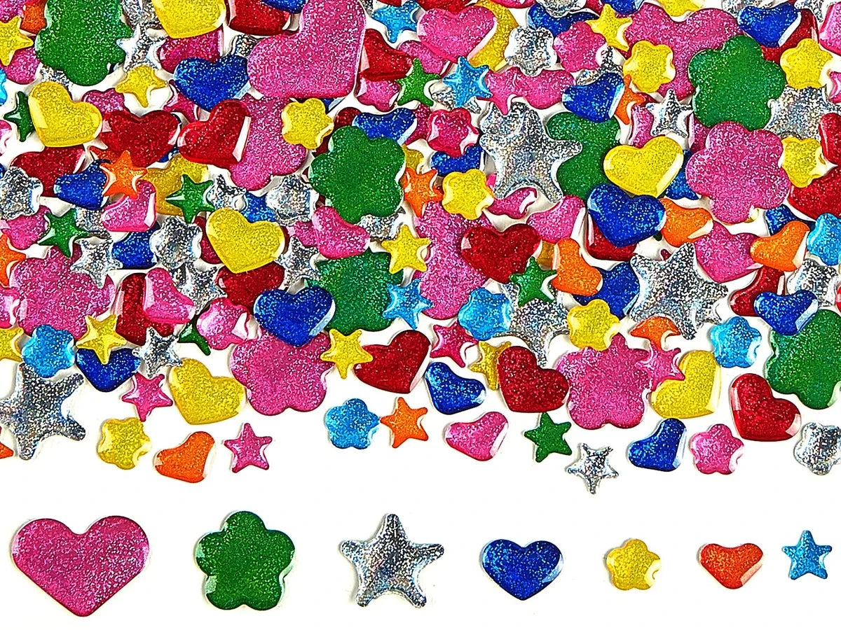 Easy-Stick Glitter Shapes - US 4145