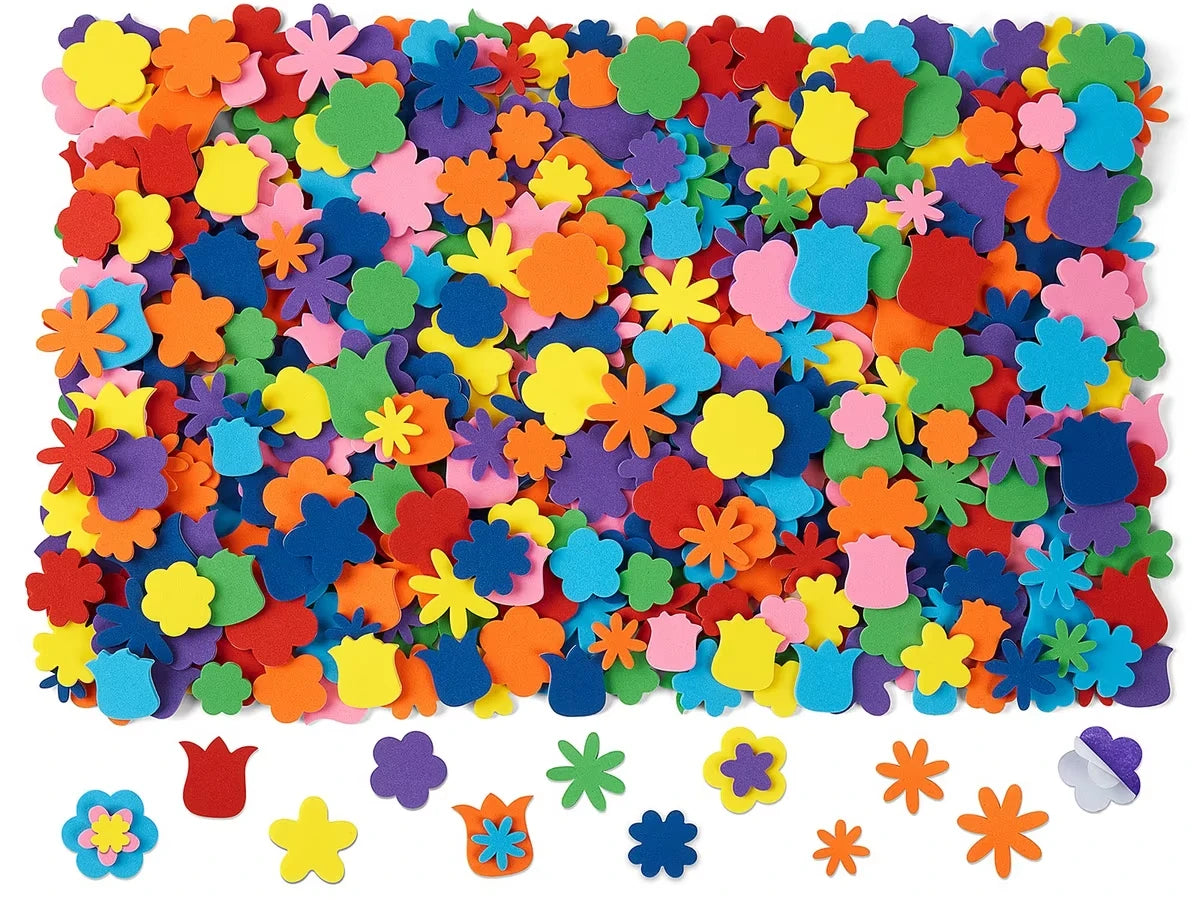Peel & Stick Foam Flowers - US 6749