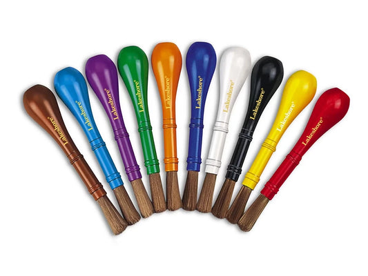 Heavy-Duty Chubby Brushes - Set of 10 - US 2304