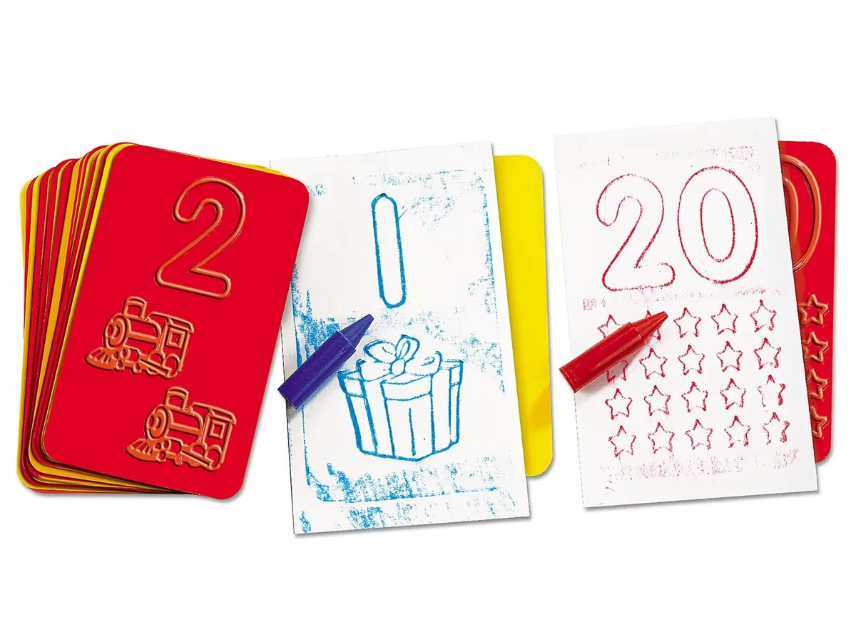 Number & Counting Beginning Skills Rubbing Plates - US 4905