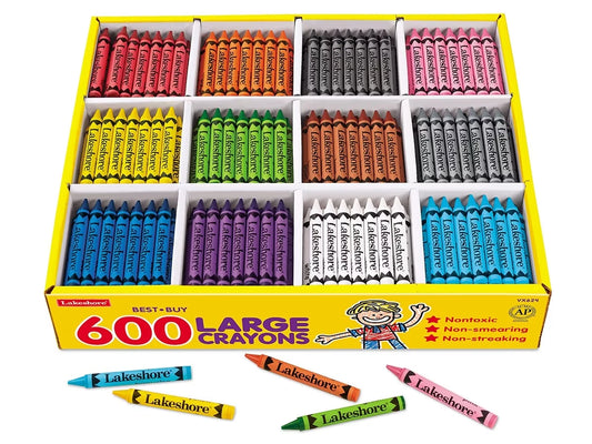 Best-Buy Large Crayons - 12-Color Box - US 2751