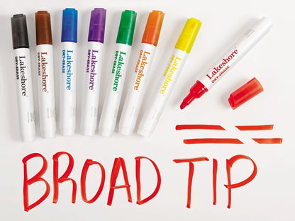 Write & Wipe Broad-Tip Markers - US 9369