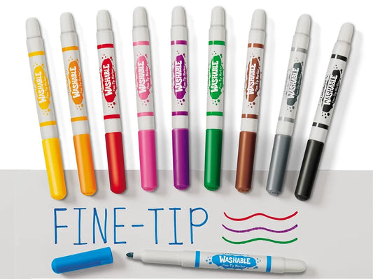 Best-Buy Washable Fine-Tip Markers - Student Pack - US 1305
