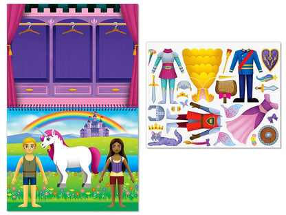 Fashion Friends Dress-Up Reusable Sticker Pad - US 6404