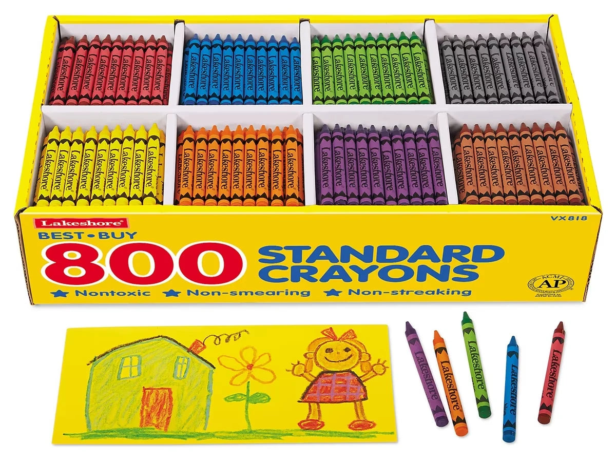 Best-Buy Standard Crayons - 8-Color Box - US 8746