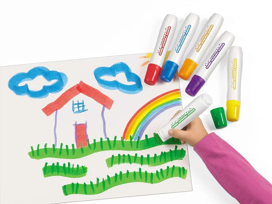 Jumbo Washable Markers - Set of 6 - US 9602