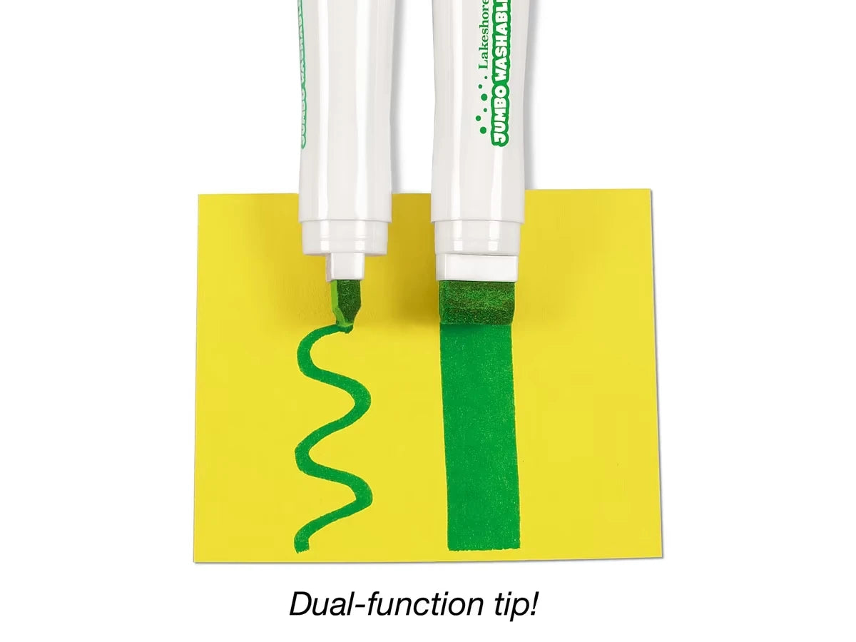 Jumbo Washable Markers - Set of 6 - US 9602
