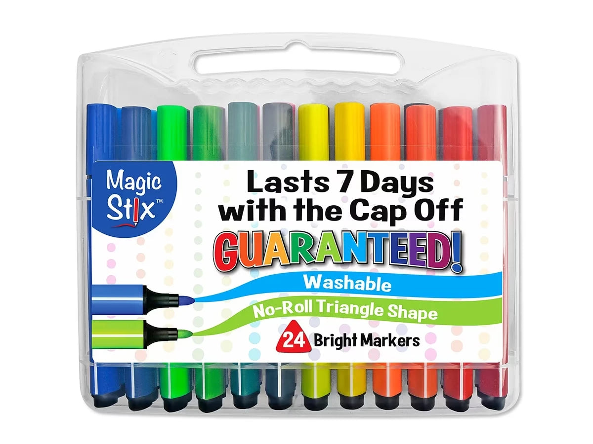 Magic Stix™ Washable Markers - Set of 24 - US 8179