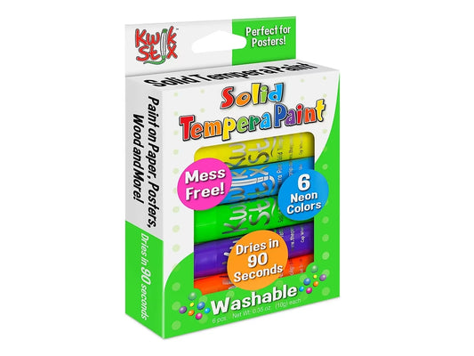 Neon Kwik Stix™ Tempera Painters - Set of 6 - US 3070