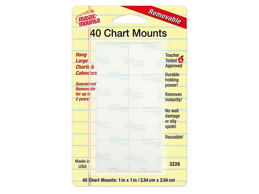 Removable Chart Mounts - Set of 40 - US 1227
