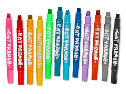Cat Parade Watercolor Gel Crayons - Set of 12 - US 2885