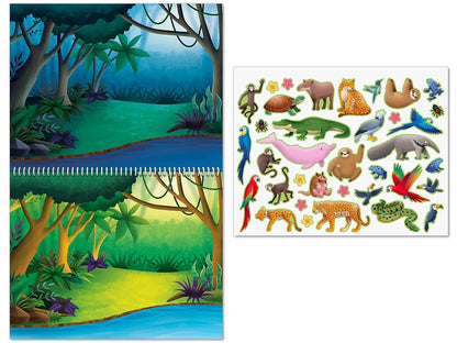 Animal Habitats Reusable Sticker Pad - US 9413