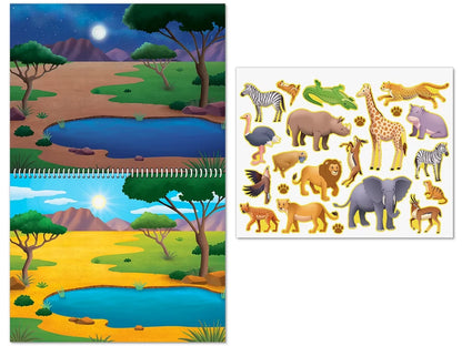 Animal Habitats Reusable Sticker Pad - US 9413