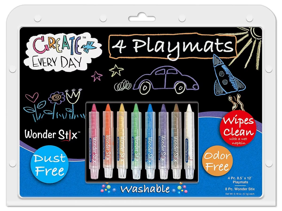 Wonder Stix™ Write & Wipe Place Mat Kit - US 4229