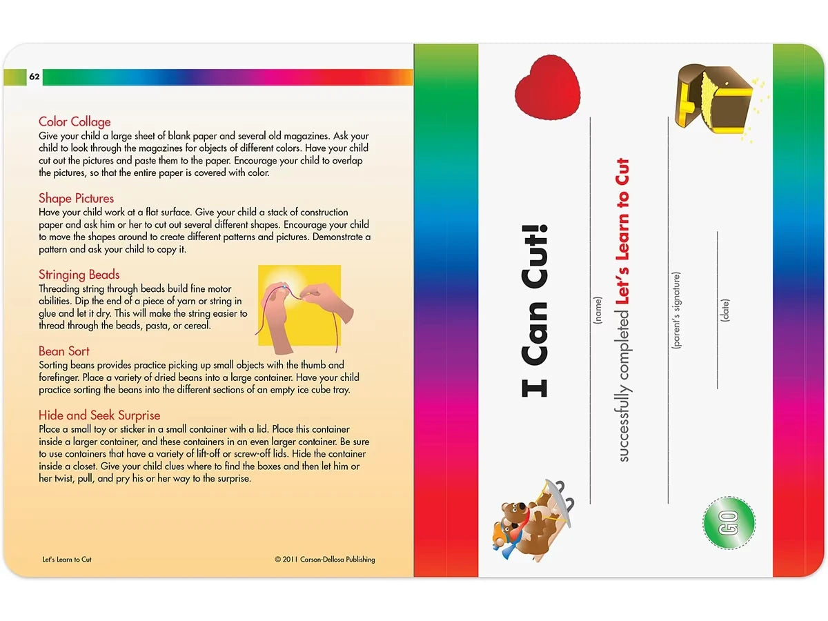 Spectrum® Let’s Learn to Cut Workbook - US 6792