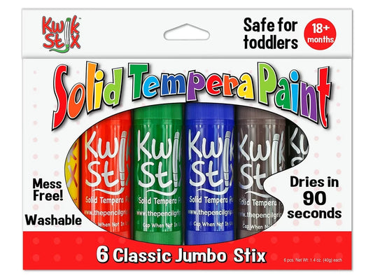 Kwik Stix™ Jumbo Tempera Painters - Set of 6 - US 5995