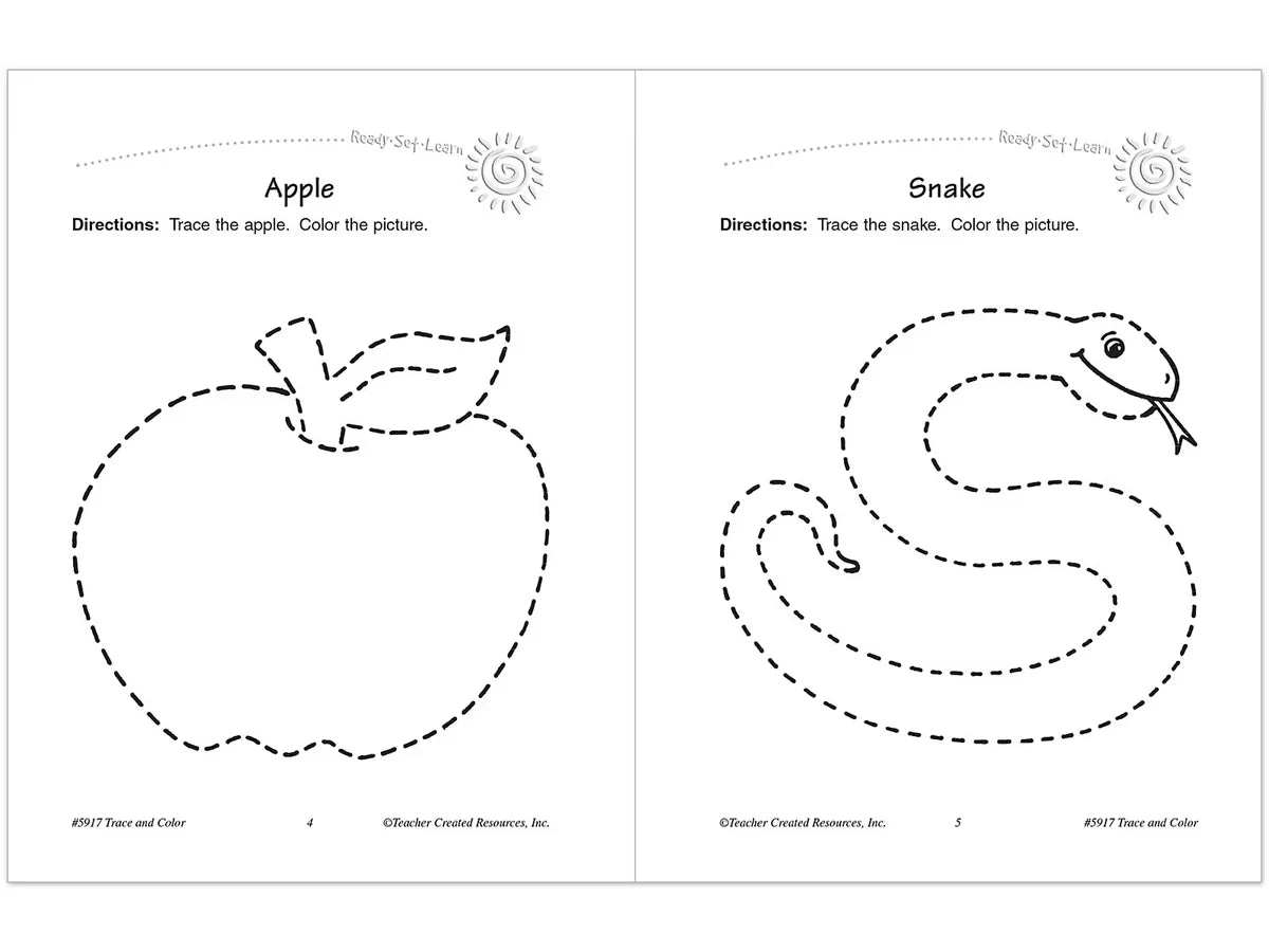 Trace & Color Activity Book - US 8091
