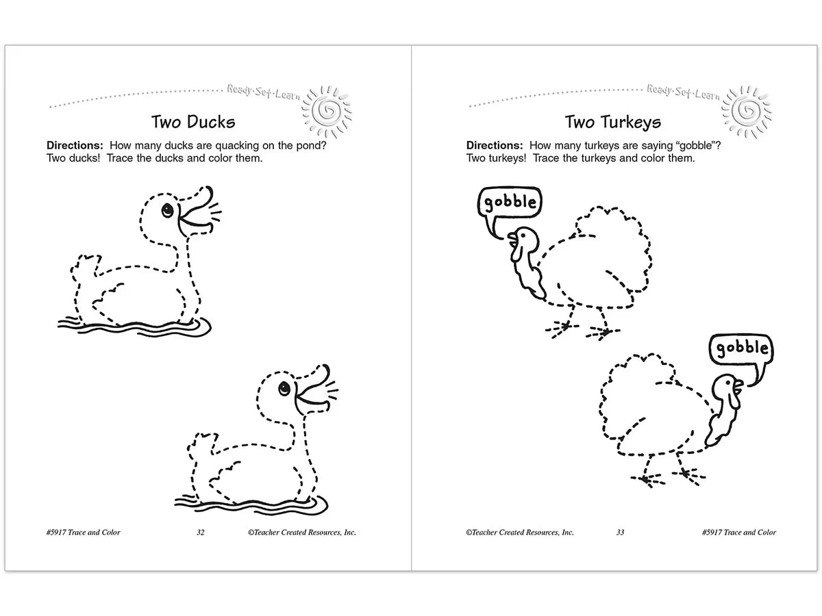 Trace & Color Activity Book - US 8091