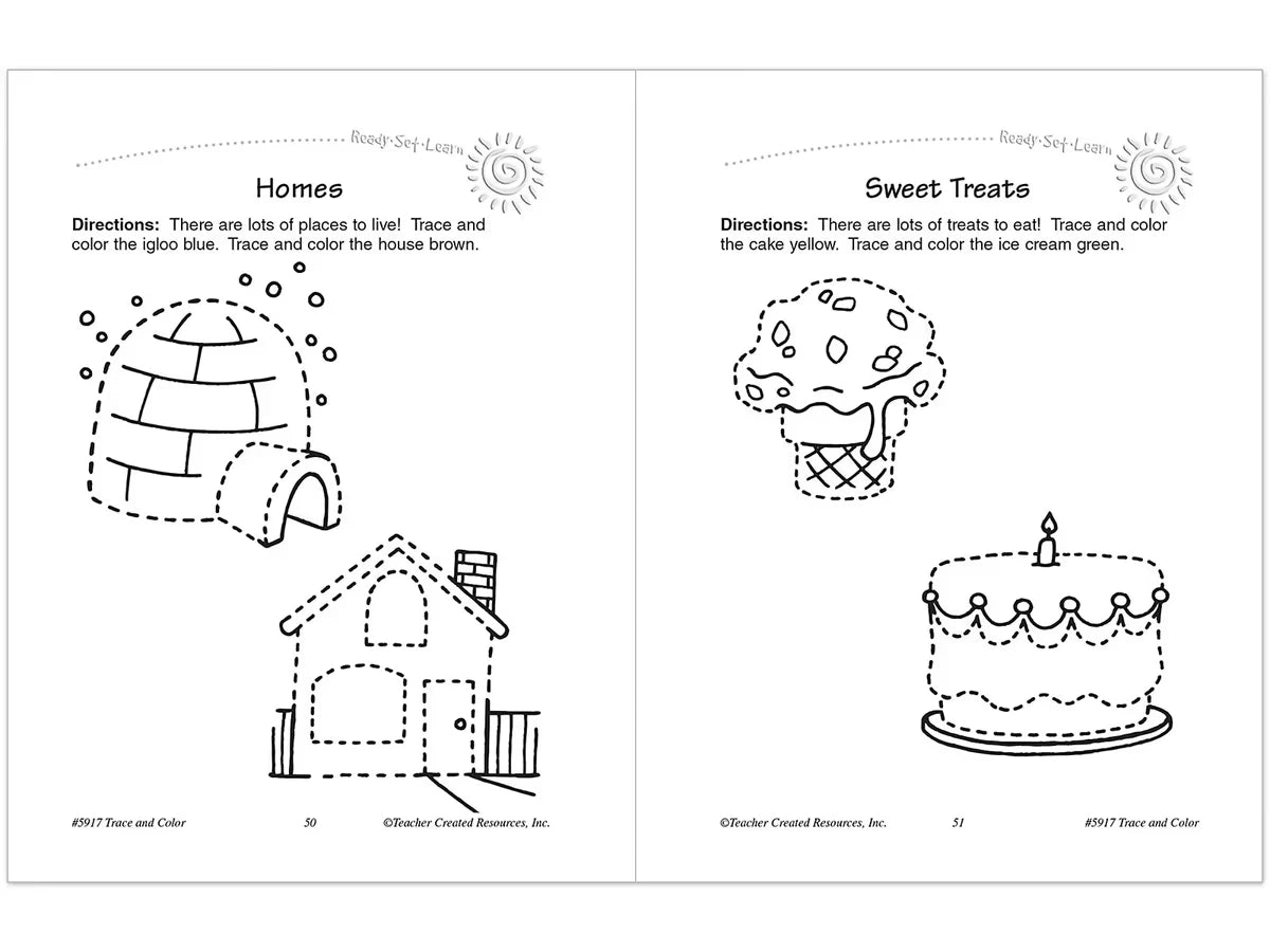 Trace & Color Activity Book - US 8091