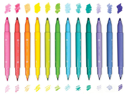 Pastel Dual-Tip Markers - Set of 12 - US 9550