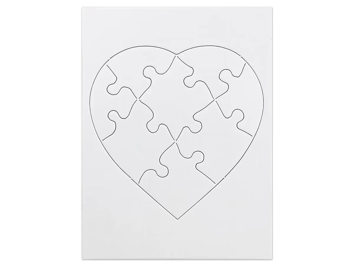 Design-Your-Own Heart Puzzles - Set of 24 - US 1190