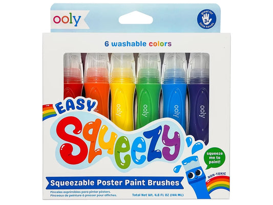 Easy Squeezable Poster Paintbrushes - Set of 6 - US 3179