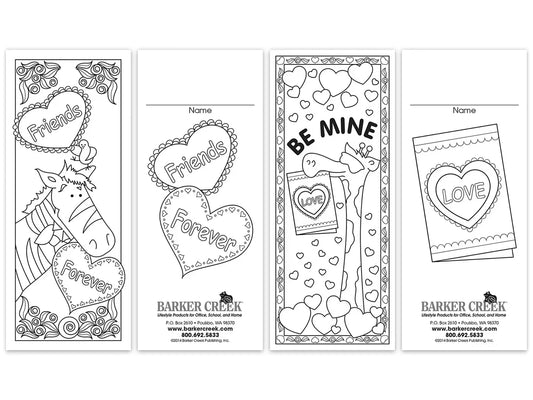 Design-Your-Own Valentine’s Day Bookmarks - US 6498