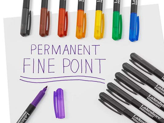Permanent Thin-Line Markers - US 3925