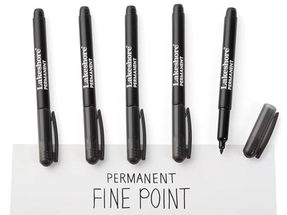 Permanent Thin-Line Markers - US 3925