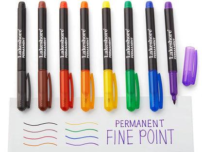 Permanent Thin-Line Markers - US 3925