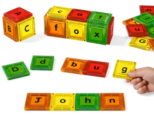 Double-Sided Magnetic Letter Tiles - US 2058