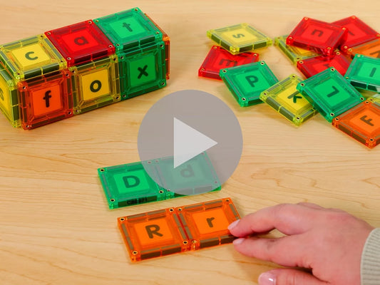 Double-Sided Magnetic Letter Tiles - US 2058