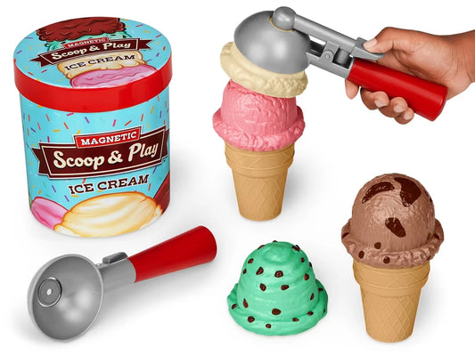 Magnetic Scoop & Play Ice Cream Set - US 5382