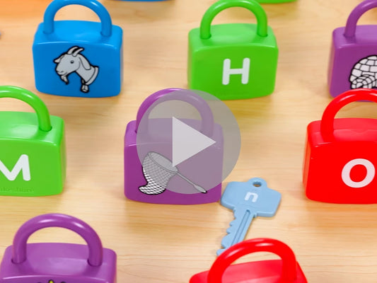 Alphabet Learning Locks - US 4351