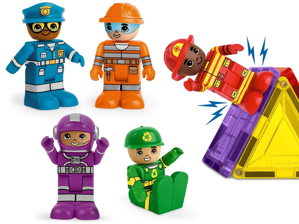Magnetic Wonder Tiles® - Community Helpers - US 1150