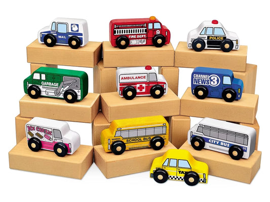 Hardwood Community Vehicles - Set of 10 - US 4550