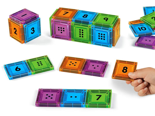 Double-Sided Magnetic Number Tiles - US 3537