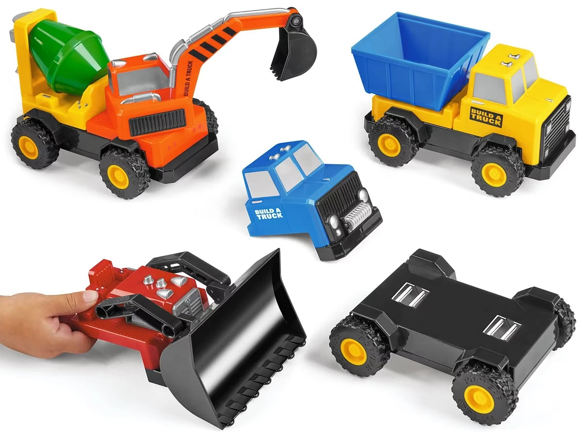 Build-A-Truck Magnetic Construction Vehicles - US 7868