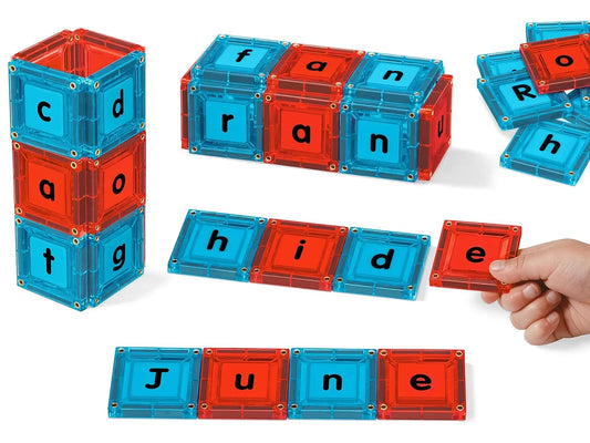 Double-Sided Magnetic Phonics Tiles - US 3957