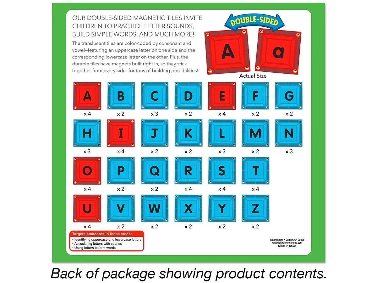Double-Sided Magnetic Phonics Tiles - US 3957