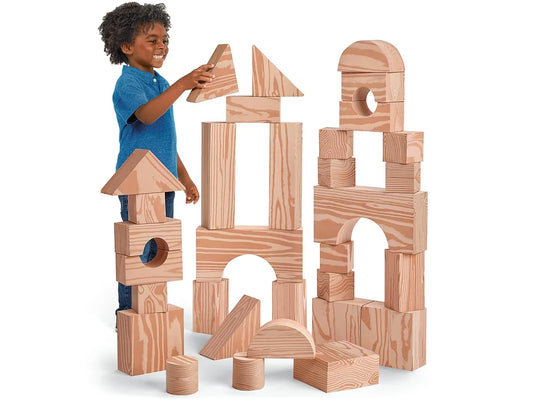 Looks Like Wood! Giant Soft Building Blocks - US 9046