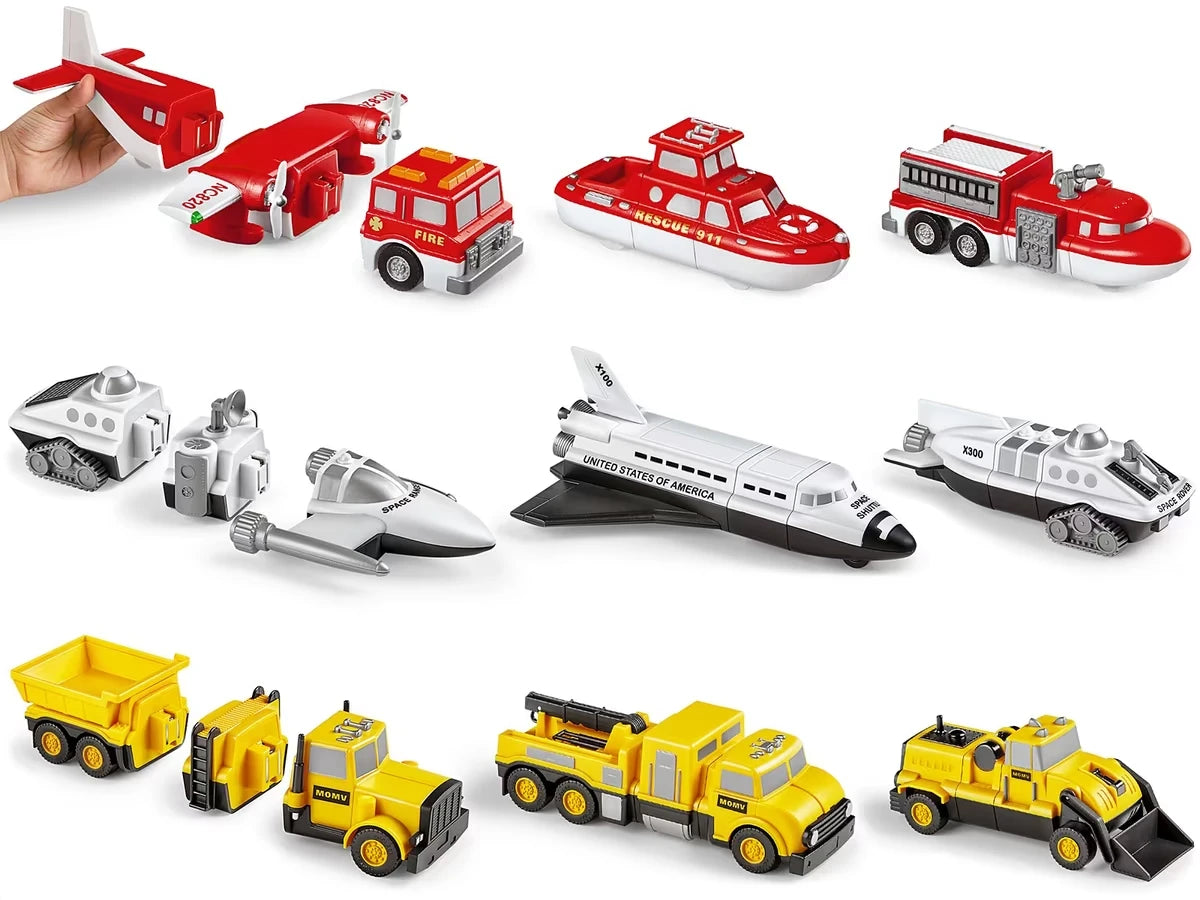 Mix & Match Magnetic Vehicles - Complete Set - US 9093