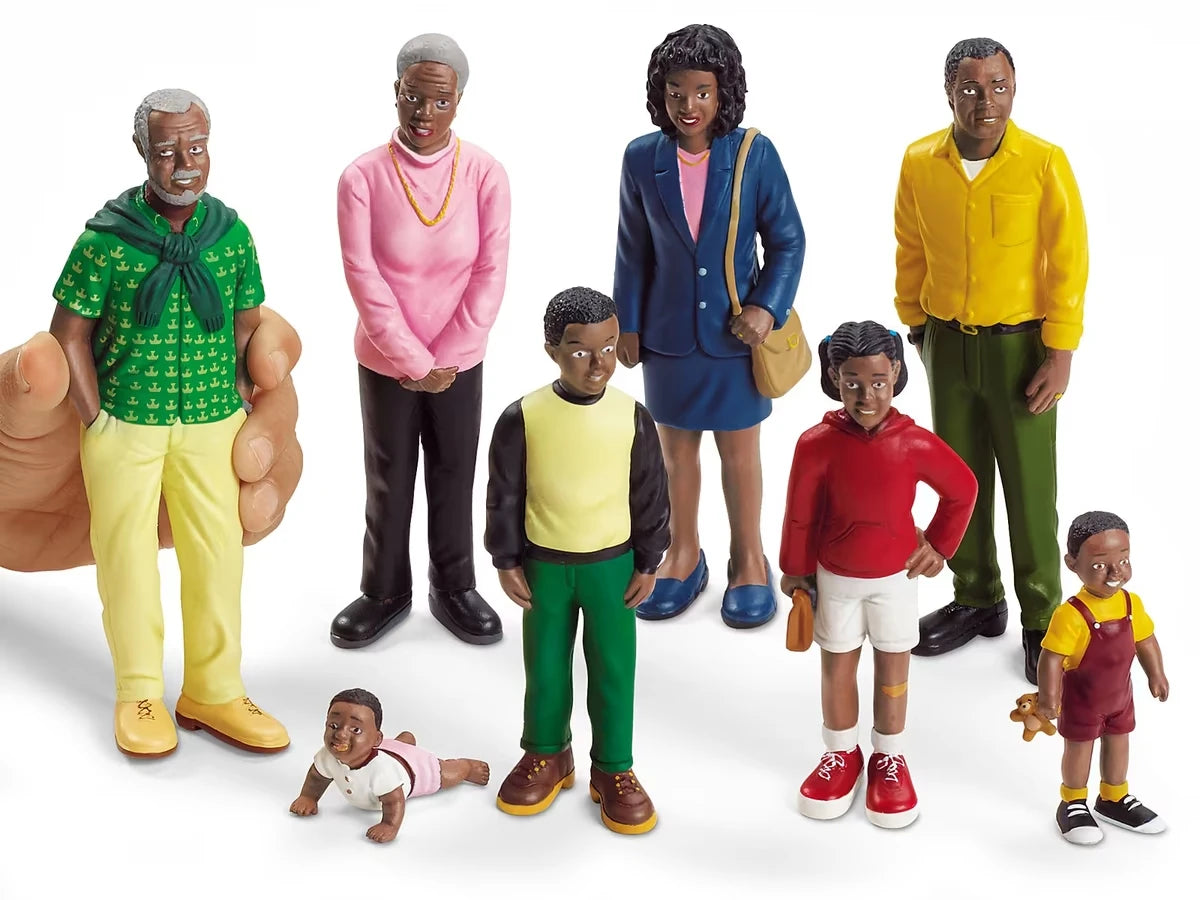 Lakeshore Block Play People - African American Family - US 8077